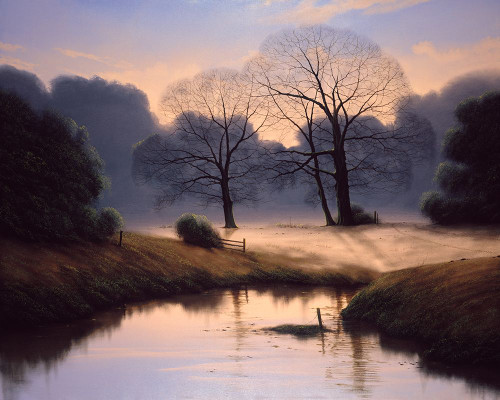 Natures Early Morning Mist Poster Print - Michael John Hill