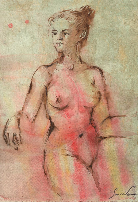 Nude I Poster Print - Samira Yanushkova