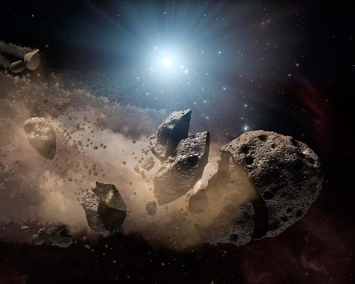 Asteroids around Several Dead Stars Poster Print - NASA