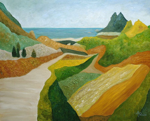 A Walk Down To the Sea Poster Print - Angeles M. Pomata