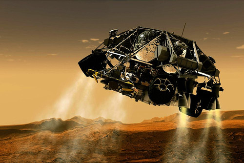 Artist Concept Mars Rover on Martian Expedition Poster Print - NASA