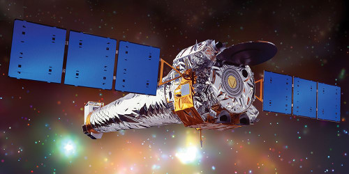Artist Illustration of the Chandra X-ray Observatory Poster Print - NASA