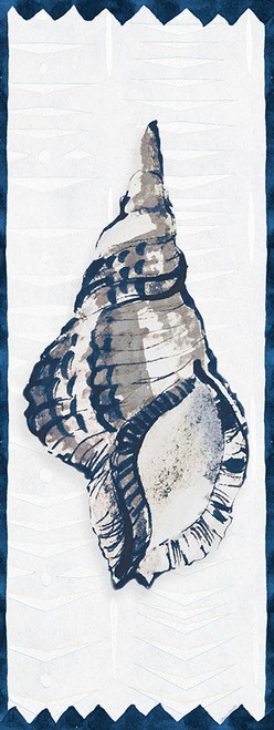 Indigo Shell Panel I Poster Print - Lanie Loreth