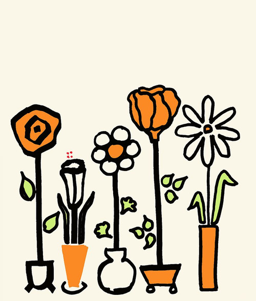 Standing Vases 5 Poster Print - Soraya Chemaly