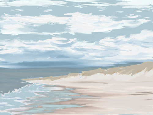 Sand On The Beach Poster Print - Adebowale