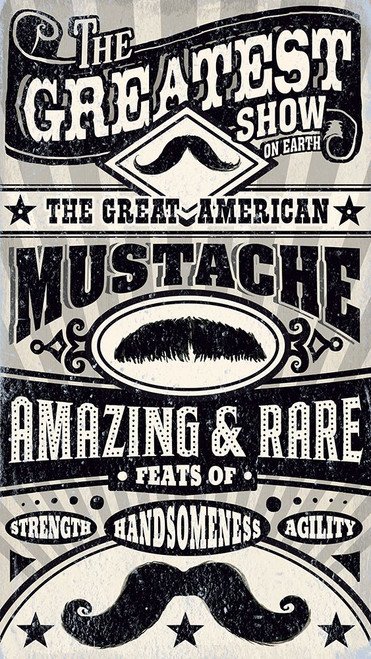 Circus Mustache Poster Print - Cory Steffen