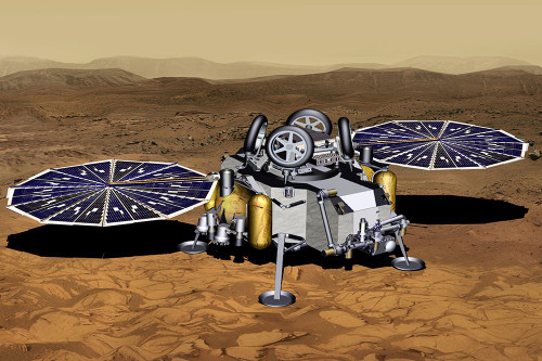 Artist Concept Mars Return Lander With Solar Panels Poster Print - NASA