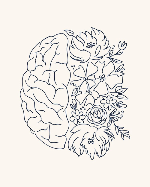 Brain Sketch Poster Print - Beth Cai
