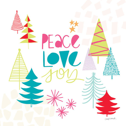 Peace Love Joy II Bright Poster Print - Cheryl Warrick