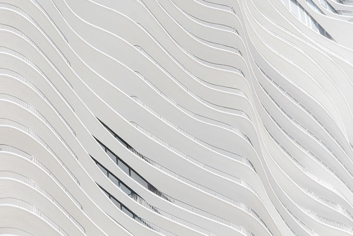 White Concrete Building Wall Poster Print - Artographie
