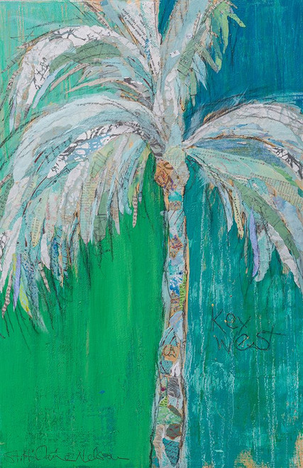 Palm in Teal Poster Print - Hilaire Elizabeth St