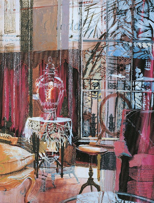 Pink Portico II Poster Print - Unknown