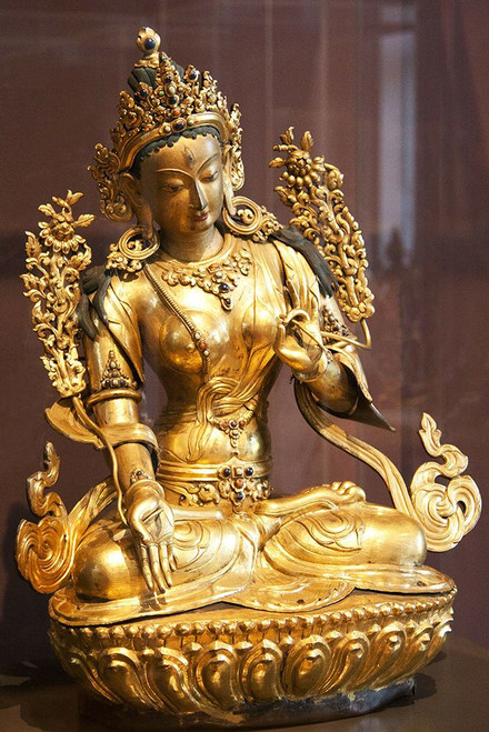 Antique Gold Buddha Statue II Poster Print - Artographie