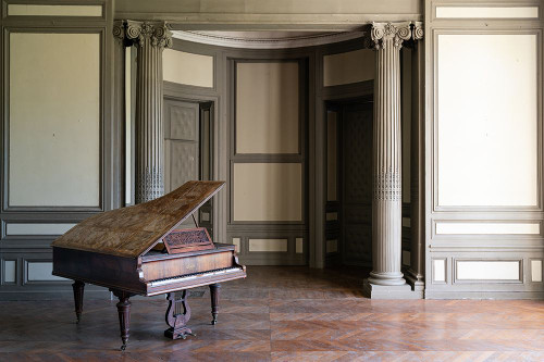 Brown Piano Poster Print - Roman Robroek