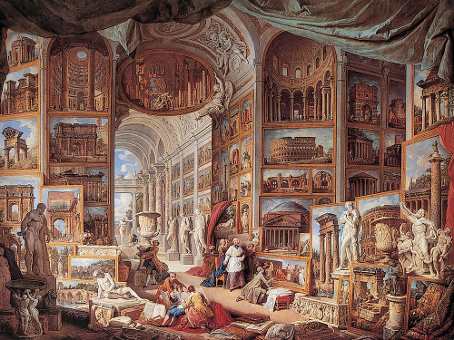 Vedute di Roma antica Poster Print - Giovanni Paolo Panini