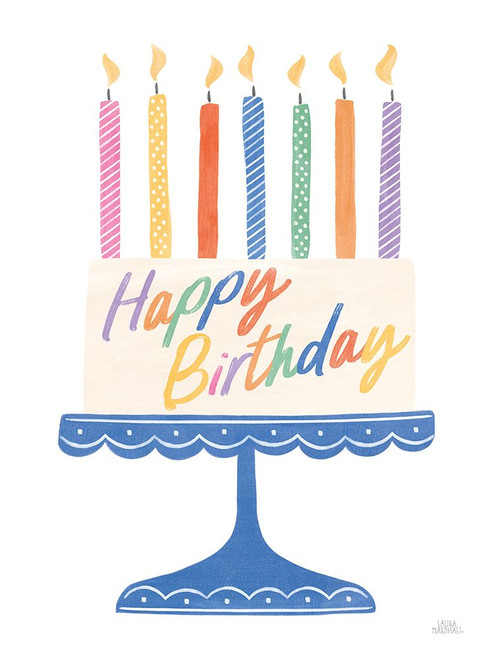 Birthday Wishes VI Poster Print - Laura Marshall