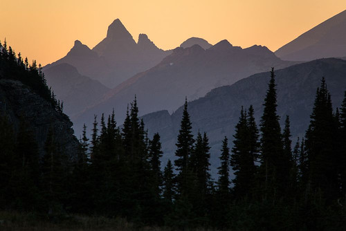 Stoney Indian Peaks at Sunset Poster Print - Artographie