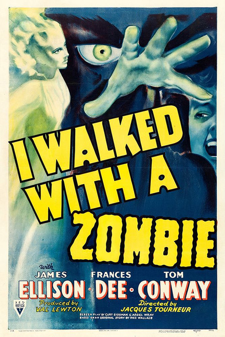 I Walked with a Zombie-1943 Poster Print - Hollywood Archive Vintage