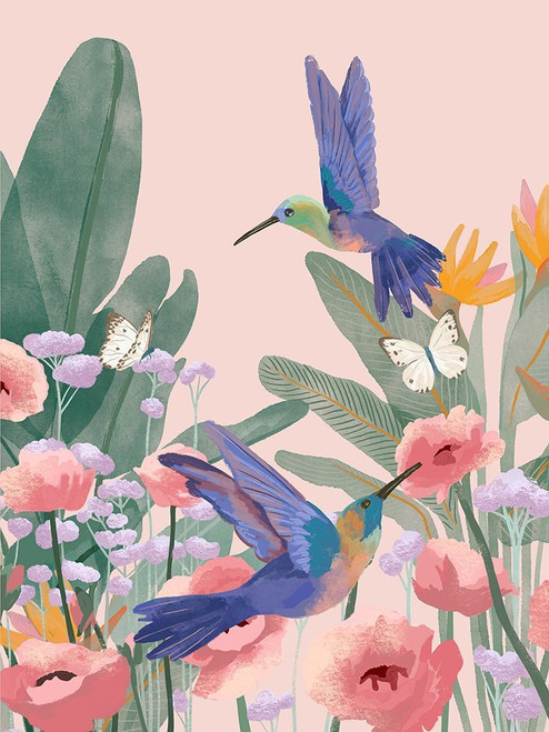 Hummingbirds Poster Print - Goed Blauw