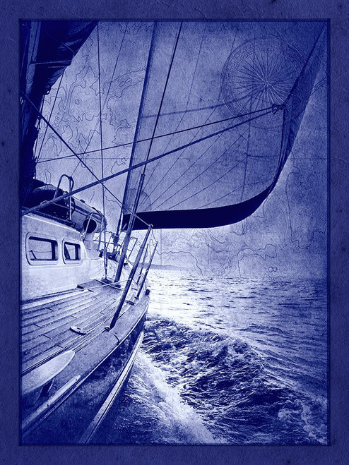 Sailing in Cyanotype C Poster Print - ArtLab GI