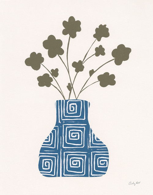 Shadow Vessels II Vallarta Blue Poster Print - Courtney Prahl