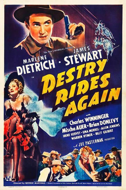 Destry Rides Again-1939 Poster Print - Hollywood Archive Vintage