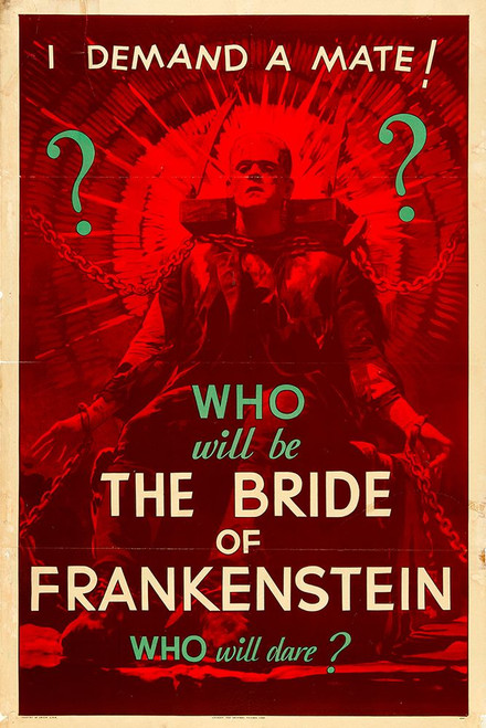 Bride of Frankenstein-1935 Poster Print - Hollywood Archive Vintage