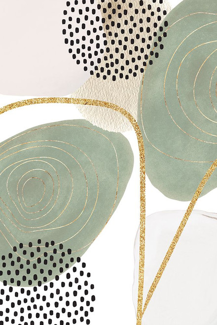 Calm green- 4 Poster Print - Moss Sally Ann