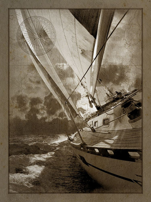 Sailing in Sepia A Poster Print - ArtLab GI