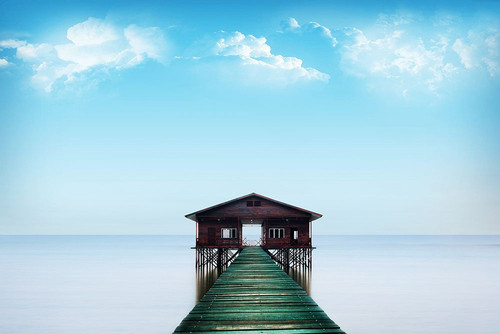 Green Dock Poster Print - Artographie