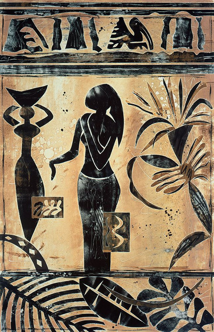 Les Femmes des Tropiques I Poster Print - Mary Calkins