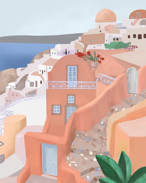 Santorini Poster Print - Petra Lizde