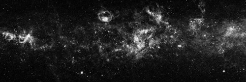 The Milky Way Galaxy in Black and White Poster Print - NASA
