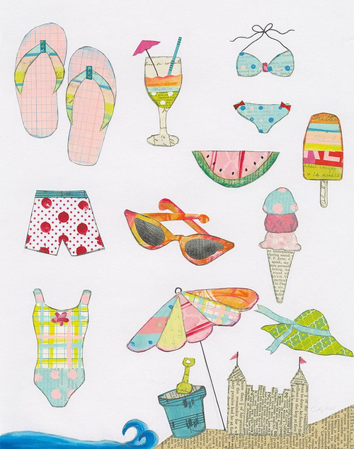 At the Beach I Poster Print - Courtney Prahl At the Beach I Poster Print - Courtney Prahl