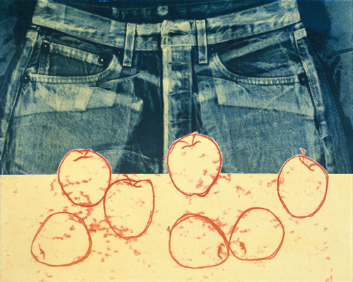 Indigo Apples I Poster Print - Studio MMB