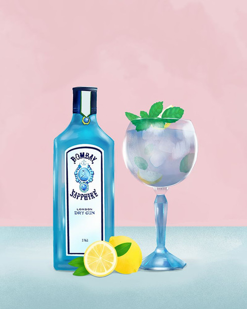 Gin Cocktail Poster Print - Petra Lizde