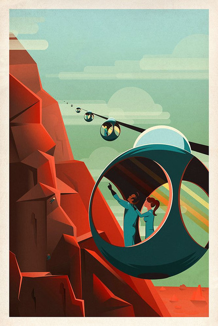 Space Travel Poster II Poster Print - SpaceX