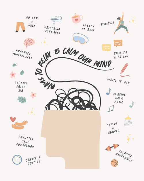 Way To Calm Mind Poster Print - Beth Cai