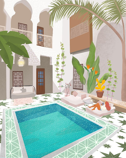 Riad Poster Print - Petra Lizde