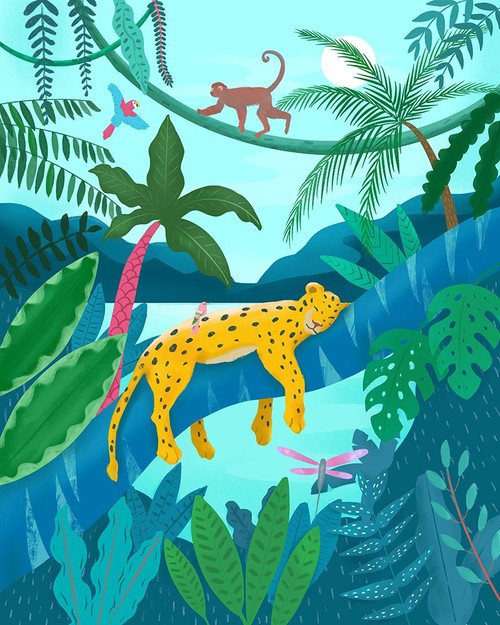 Jungle Leopard Poster Print - Petra Lizde