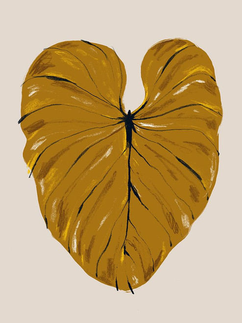 Philodendron Gloriosum Mustard Poster Print - Francesco Gulina