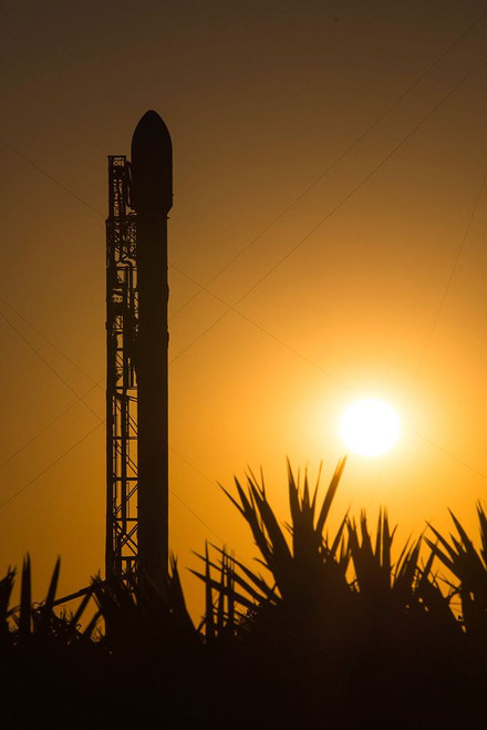 Falcon 9 and JCSAT_14 2015 Poster Print - SpaceX