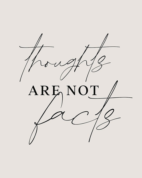 Thoughts Not Facts Poster Print - Beth Cai
