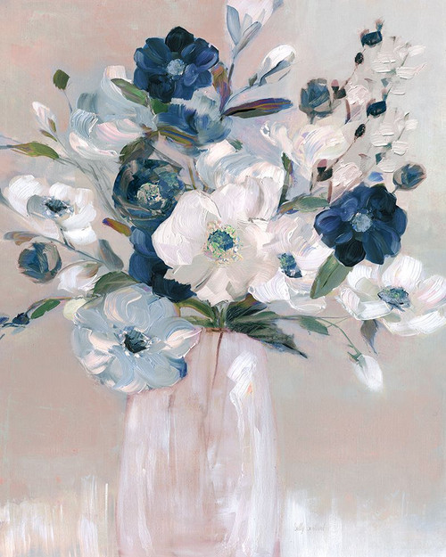 Touch of Teal Arrangement II Poster Print - Sally Swatland
