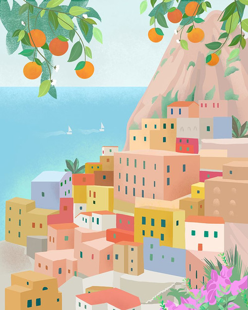 Amalfi Poster Print - Petra Lizde
