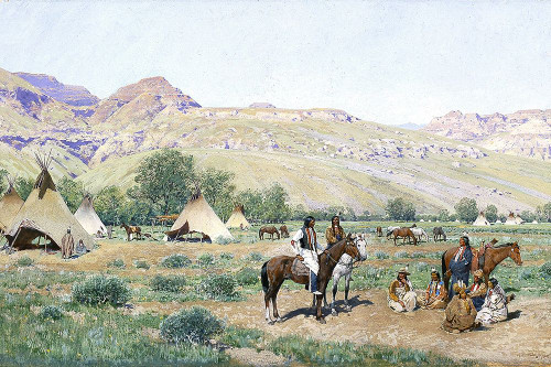 Council of the Chiefs Poster Print - Henry F Farny