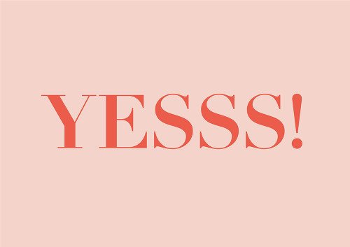Yesss! Poster Print - Saskia Nickles