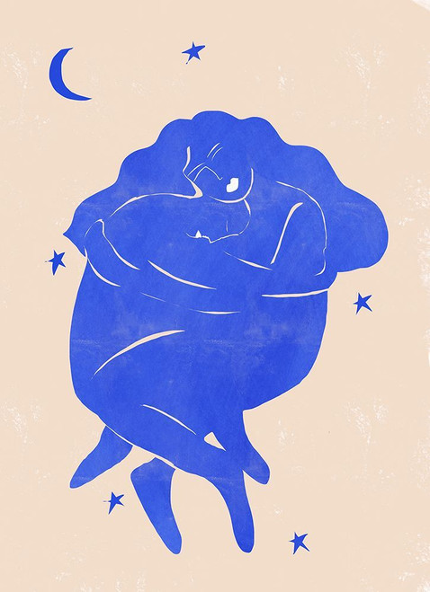 Blue Lovers Poster Print - Alja Horvat