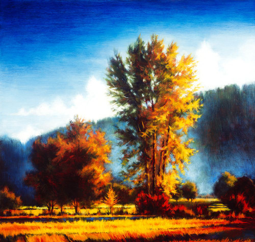 Autumn Morning I Poster Print - JM Steele