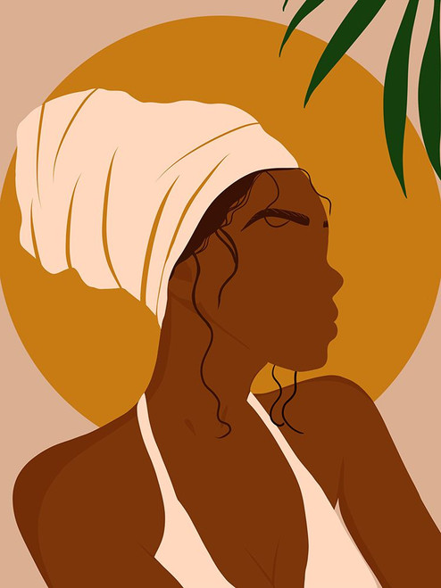 Headwrap Girl Poster Print - Carelle Nguessan